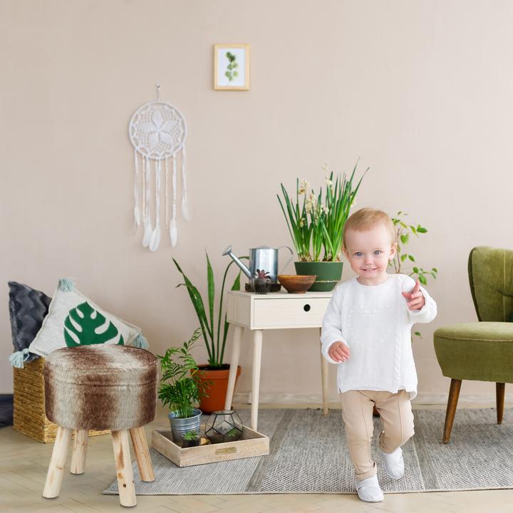 Produktbild Relaxdays Fellhocker