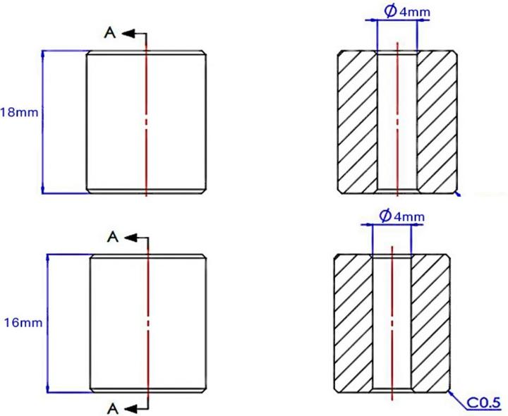 Actual product image Creality Silicone damper spring set for heating bed (Replacement parts)