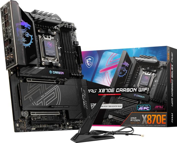 Produktbild MSI MPG X870E Carbon WiFi (AM5, AMD X870E, ATX)