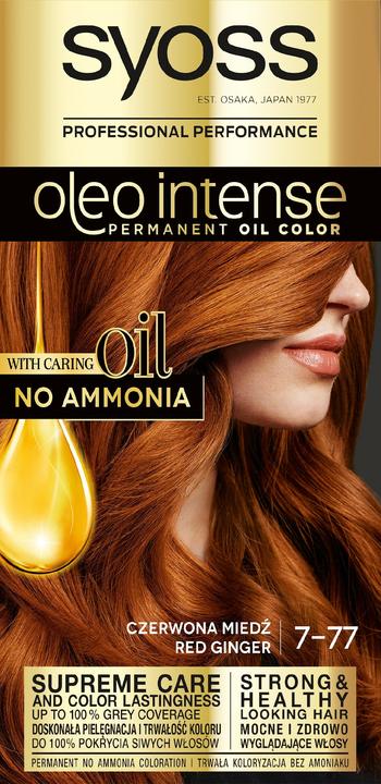 Produktbild Syoss Oleo Intense Permanent Colouring Hair Dye With Oils 7-77 Red Copper (7-77 Red Copper (Rot-Kupfer))