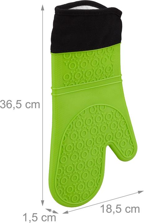 Actual product image Relaxdays Silicone Oven Gloves (Silicone)
