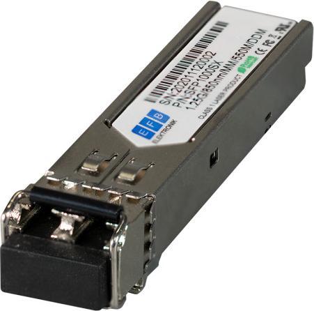 Produktbild EFB Elektronik 1.25G SFP MM 850nm VCSEL 550m LC DDM Cisco GLC-SX-MMD and Standard MSA compatible Trans