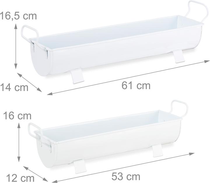 Actual product image Relaxdays Blumenkasten (61 cm)