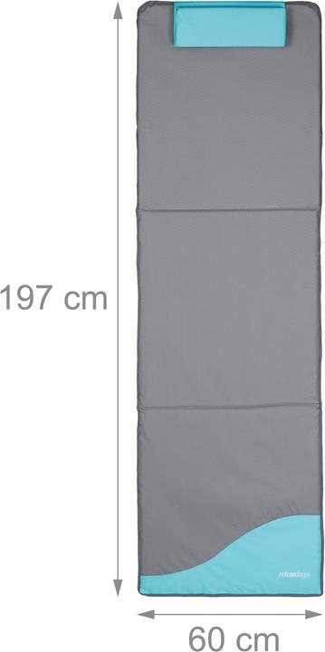 Immagine prodotto Relaxdays Tappetino da spiaggia con ombrello (170 cm)