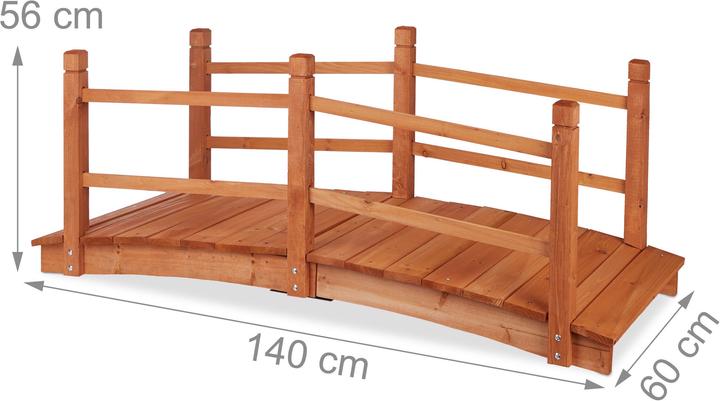 Produktbild Relaxdays Teichbrücke Geländer