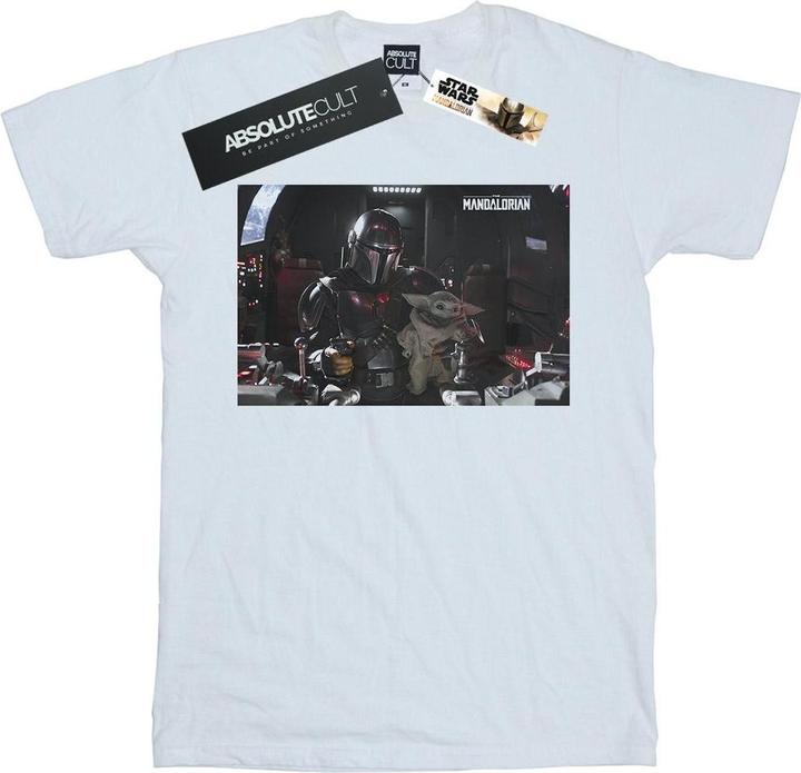 Actual product image Star Wars Mens The Mandalorian Mando And Co-Pilot T-Shirt (XL)