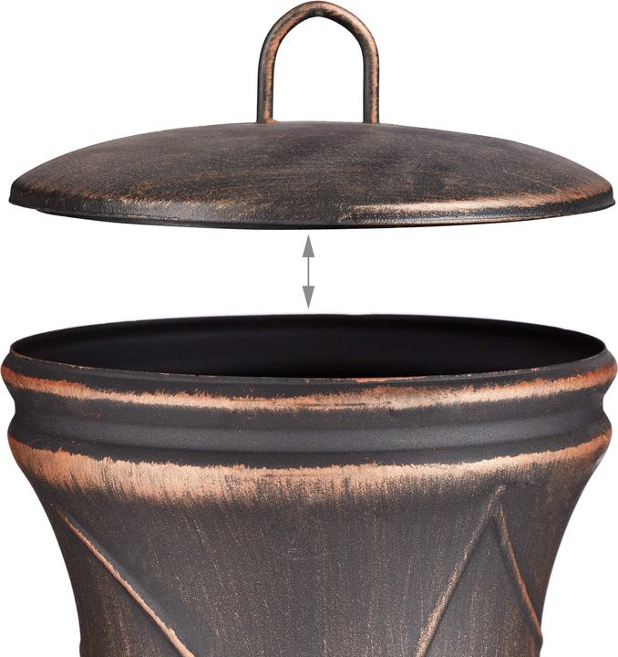 Actual product image Relaxdays Chiminea With Fire Poker