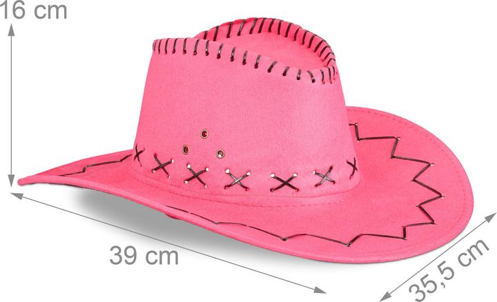 Immagine prodotto Relaxdays Cappello da cowboy per carnevale