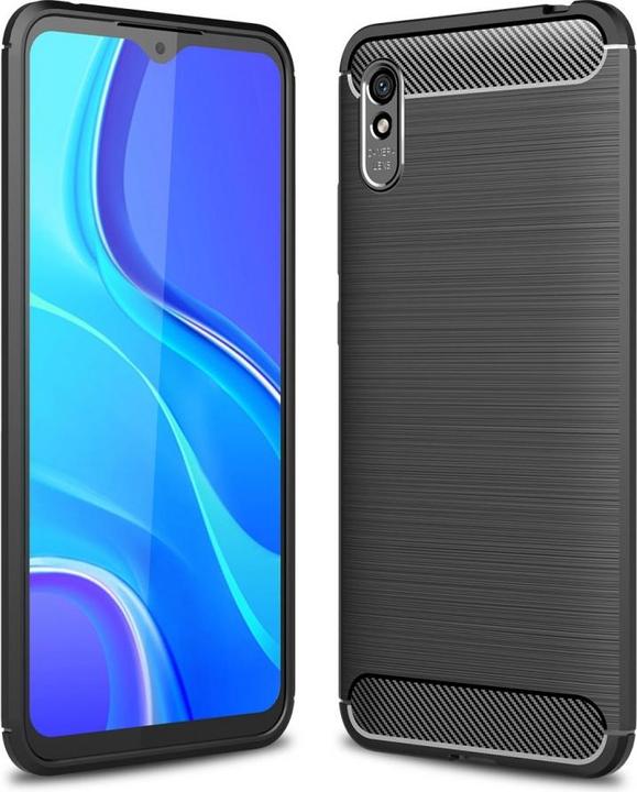 Produktbild Screenguard Xiaomi Redmi 9A Hülle Carbon Brushed Soft TPU (Xiaomi Redmi 9A)