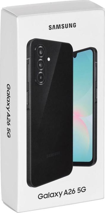 Produktbild Samsung Galaxy A26 (256 GB, Black, 6.70", Dual SIM, 50 Mpx, 5G)