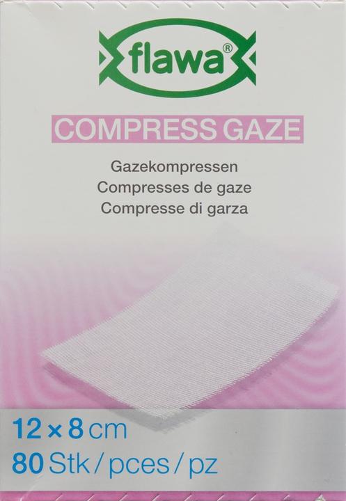 Immagine prodotto Flawa Gazekompressen geschnitten 8x12cm keimreduzierend behandelt
