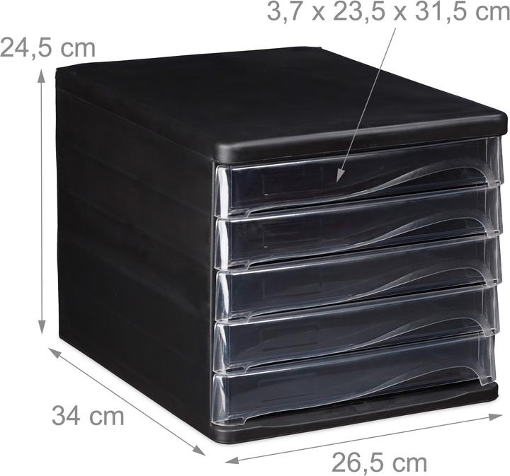 Produktbild Relaxdays Schubladenbox (A4)