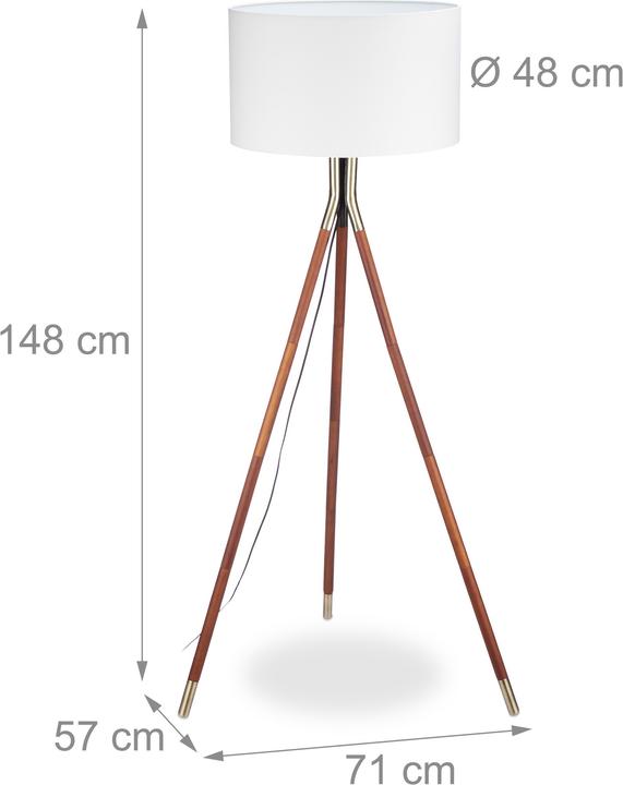 Immagine prodotto Relaxdays Lampada da Terra, Salotto (E27)
