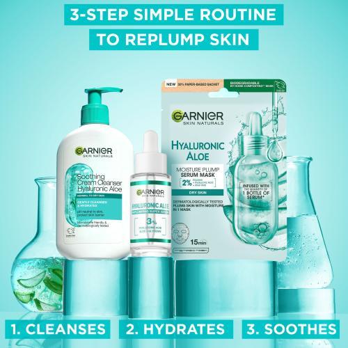 Immagine prodotto Garnier Skin Naturals Hyaluronic Aloe Crema Detergente Lenitiva 250ml (Crema lavaggio, 250 ml)