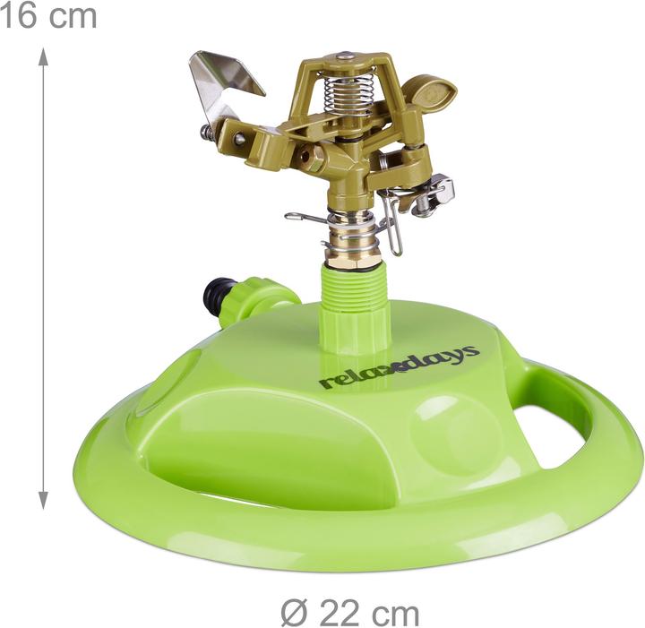 Immagine prodotto Relaxdays irrigatore a impulsi circolare (Irrigatore circolare)