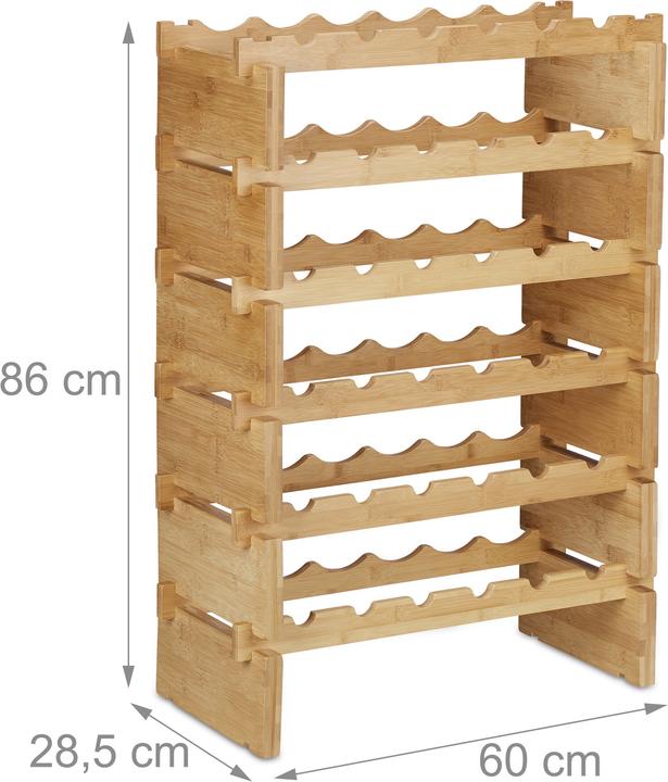 Produktbild Relaxdays Weinregal (60 x 28.5 x 86 cm)