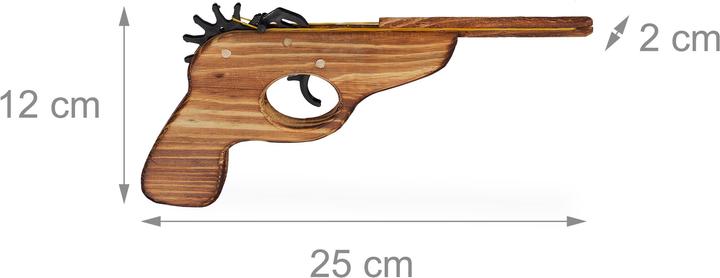 Actual product image Relaxdays Rubber Band Pistol