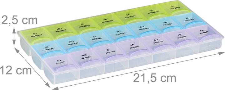 Actual product image Relaxdays Pill Box