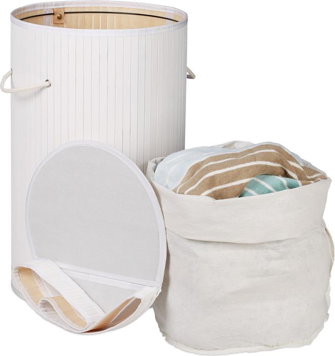 Actual product image Relaxdays Lidded Laundry Hamper (65 l)