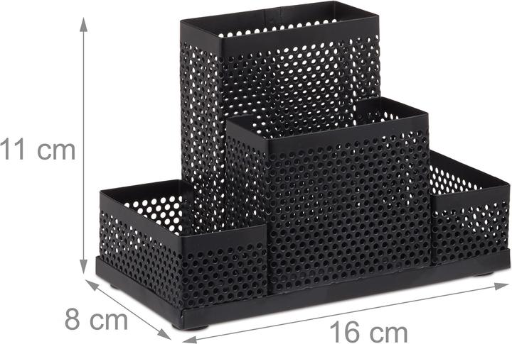 Actual product image Relaxdays Metal Mesh Desk Organizer