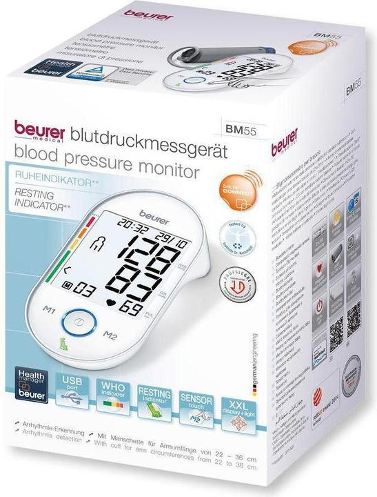 Immagine prodotto Beurer Bm 55 (Sfigmomanometro per braccio)