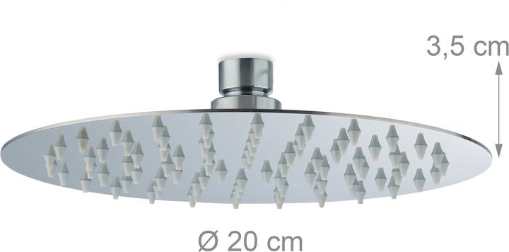 Actual product image Relaxdays Shower head rain shower