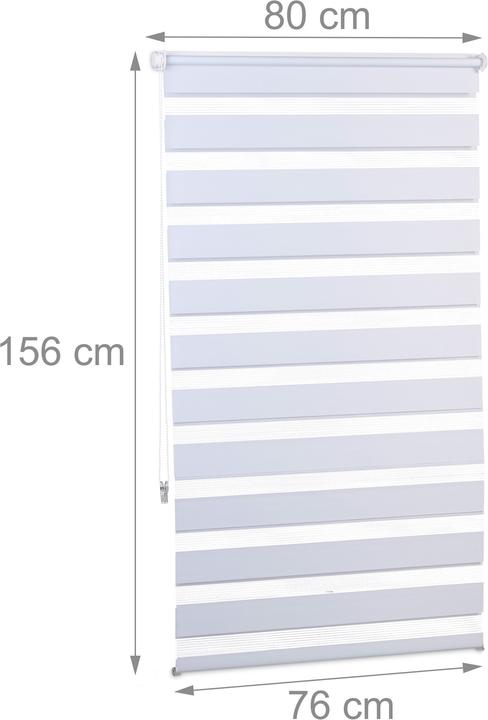 Immagine prodotto Relaxdays Tenda a rullo montaggio senza fori (80 x 6,5 x 156 cm)