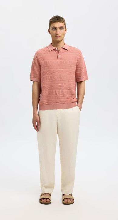 Produktbild Selected Homme Textured Polohemd aus Strick (M)