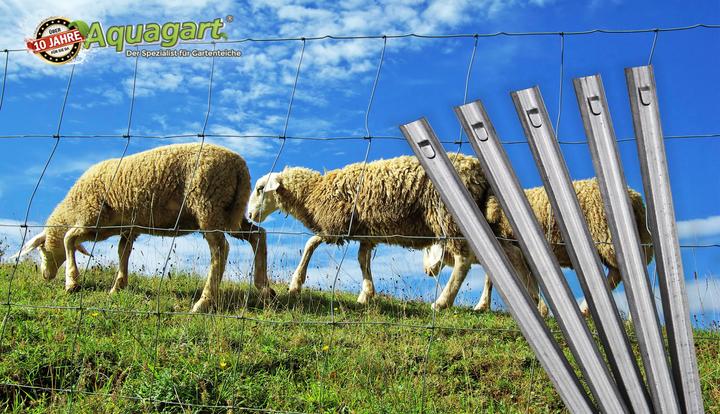 Produktbild Aquagart 100 W-Profil Zaunanker Erdanker für Wildzaun Forstzaun Weidezaun 50cm