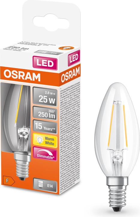 Image du produit Osram Superstar Classic B (E14, 25 W, 250 lm, 1 x, F)