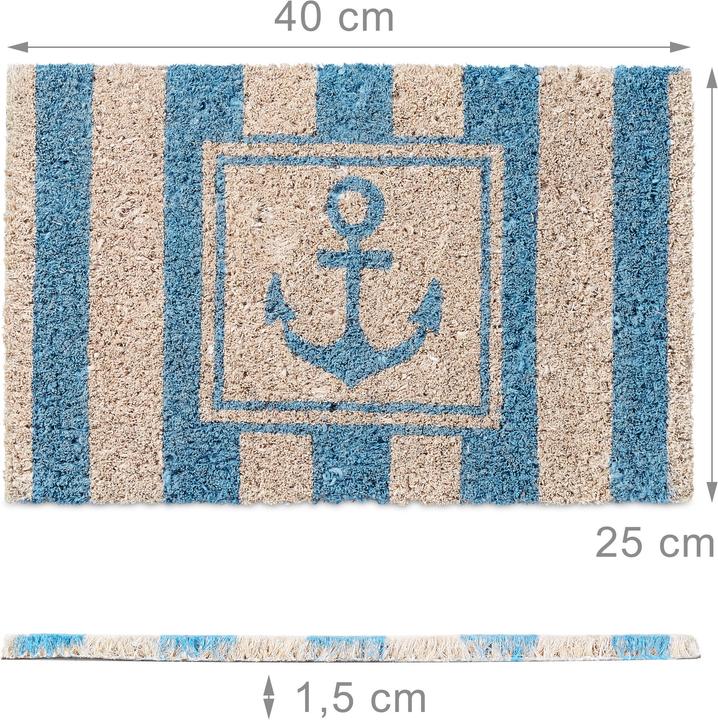 Produktbild Relaxdays Fussmatte (40 x 25 x 1.5 cm)