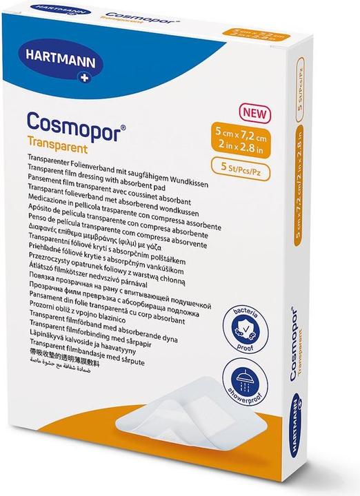 Produktbild Cosmopor transparent 5x7.2cm steril 5 Stk (5 x)