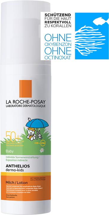 Image du produit La Roche Posay Anthelios Crème Solaire en Lait Bébé Dermo-Pediatrics Sans Parfum (Lait solaire, SPF 50+, 50 ml, 86 g)