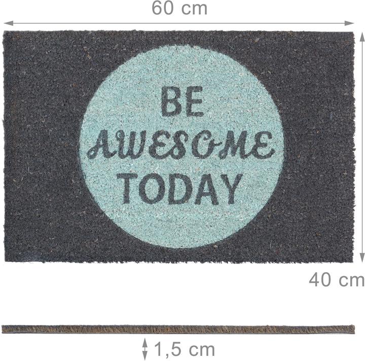 Produktbild Relaxdays Fussmatte (60 x 40 x 1.5 cm)