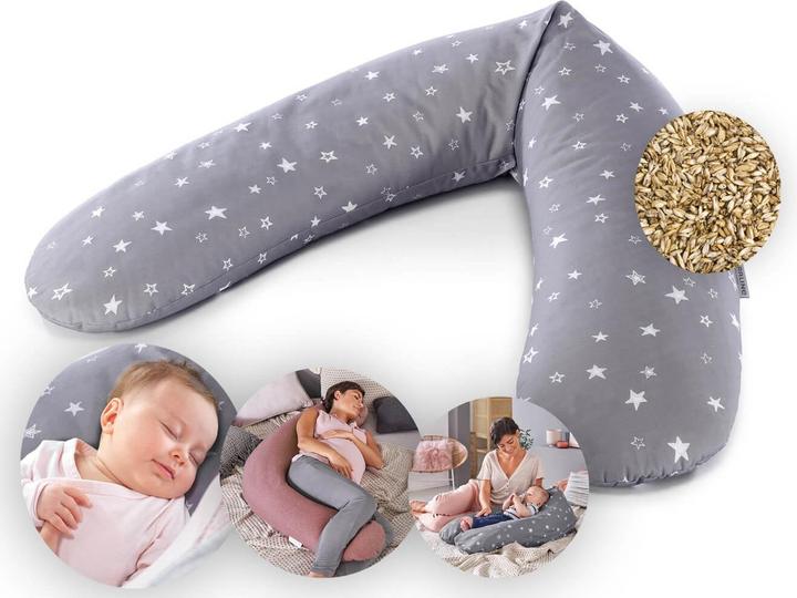 Immagine prodotto Theraline Cuscino per l'allattamento "The Original" con imbottitura in farro, inclusa la fodera 190 cm (38 cm)