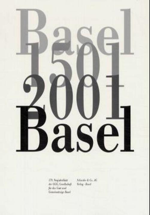 Image du produit Basel 1501 2001 Basel (Allemand, Werner Meyer, Marc Sieber, Bernard Degen, Pierre Felder, Beat von Wartburg, Kurt Jenny, Philip Sarasin, 2000)