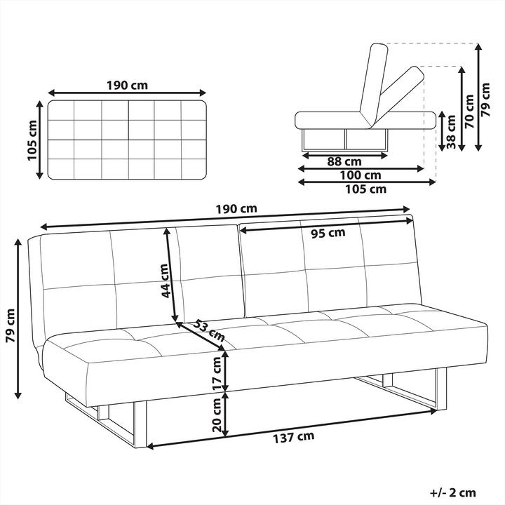 Actual product image Beliani Dublin (3-seater)