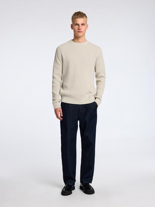 Actual product image Selected Homme Slhtheo Ls Knit Structure Crew Neck (L)