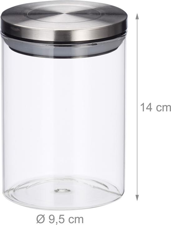 Immagine prodotto Relaxdays Barattoli in Vetro, Set da 3 (0.60 l)