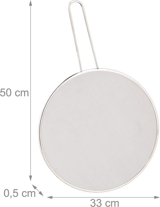Immagine prodotto Relaxdays Paraschizzi per Padelle, Set da 2 (50 cm, Metallo)