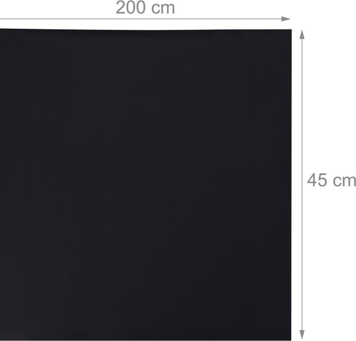 Immagine prodotto Relaxdays Lavagna adesiva, nera da muro (45 x 200 cm)