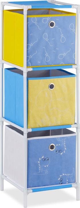 Actual product image Relaxdays Dinosaur Children's Shelf with Boxes