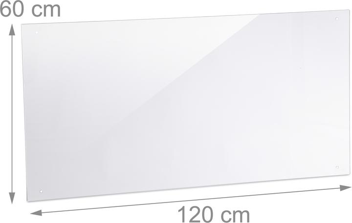 Image du produit Relaxdays Crédence de cuisine, verre de sécurité