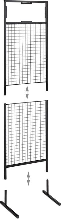 Actual product image Relaxdays Gridwall Mesh Panel Display, Product Stand