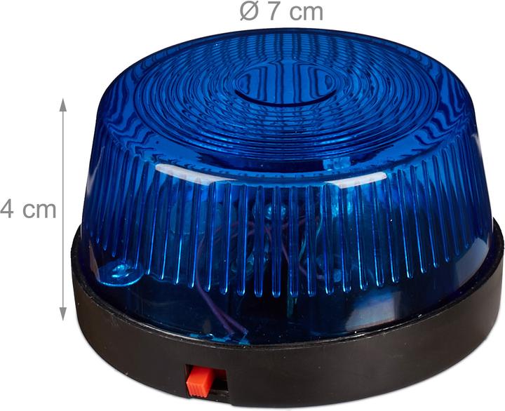 Actual product image Relaxdays Firefighter Helmet, Blue Light
