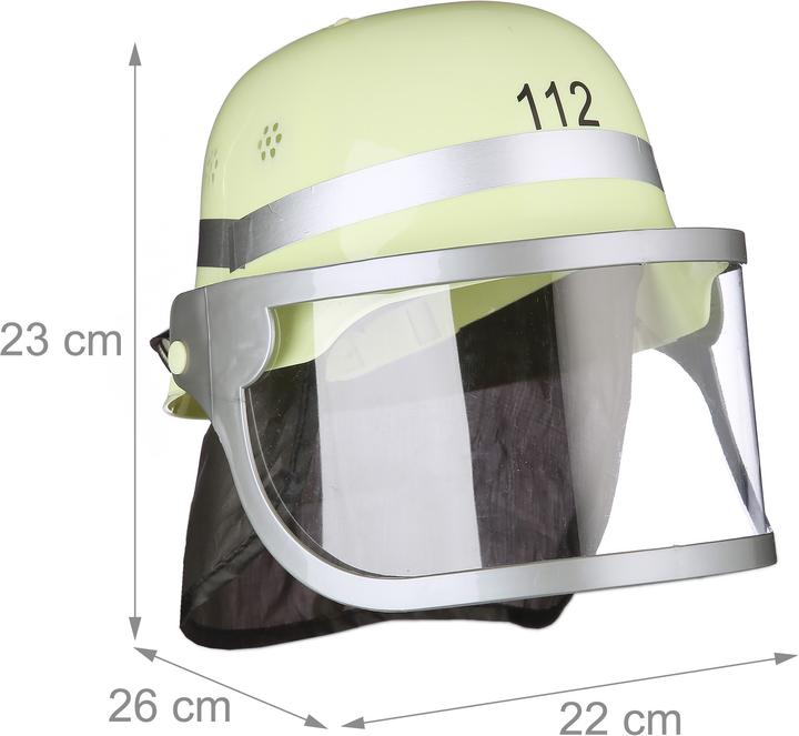 Actual product image Relaxdays Firefighter Helmet, Blue Light
