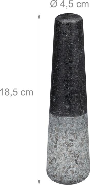 Image du produit Relaxdays Mortier et pilon, forme carrée