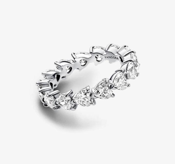Image du produit Pandora Série de coeurs Anneau d'éternité (56, Argent 925)