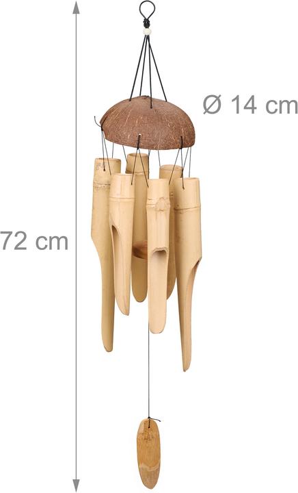 Image du produit Relaxdays Carillon bambou