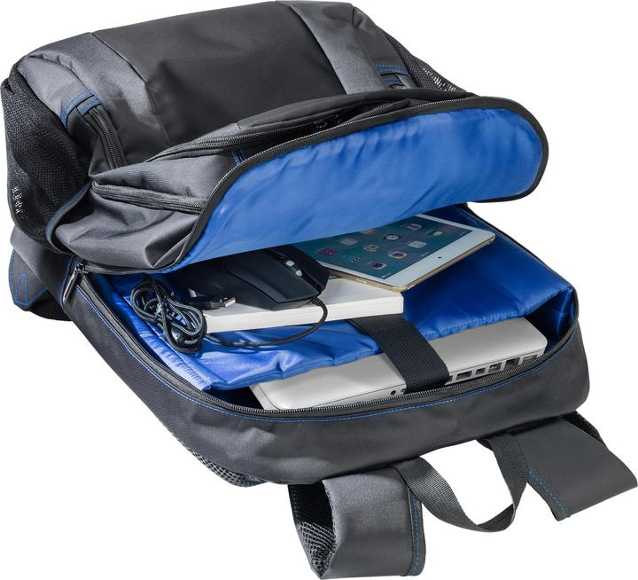 Produktbild Pedea Rucksack 43,9cm 17,3Zoll schwarz/blau Laptopfach: 43,5 x 32,5 x 6cm L x B x H Headsetfach: 44 x 3...